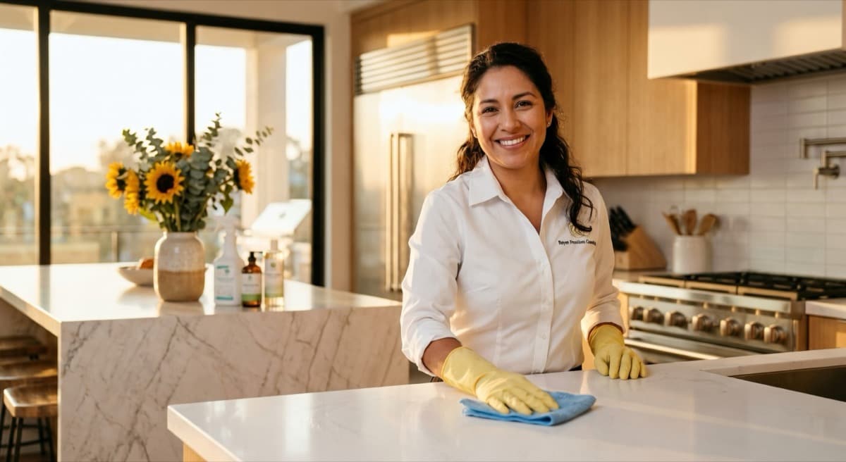 Professional cleaner portrait
